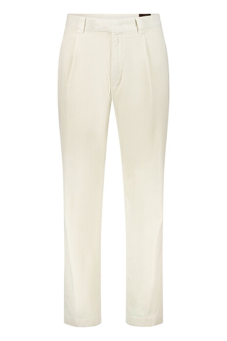 Gardeur Luciano Iconic Genua Corduroy Soft Touch Cotton Tencel Corduroy Trouser Ecru