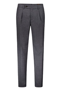 Gardeur Modern Wool Flanel Soft Warm Touch Comfort Stretch Broek Donker Grijs