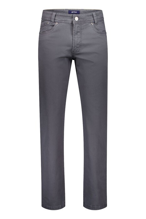 Gardeur Nevio-11 Cottonflex Organic Cotton Tencel Cashmere Touch Broek Donker Grijs