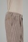Gardeur Noto Lightweight Summerly Touch Linnen Stripe Broek Licht Bruin