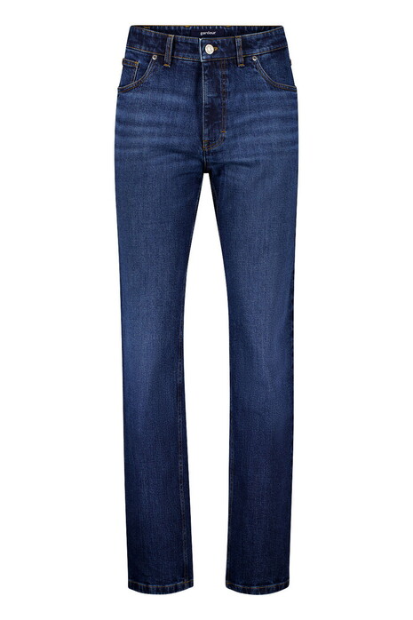 Gardeur Reza Blue Roots Authentic Denim Look Structure Comfort Stretch Jeans Dark Stone Blue Used
