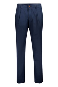 Gardeur Roman Leisure Luxury Herringbone Weave Heavy Weight Cotton Pants Dark Marine