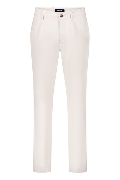 Gardeur Roman Leisure Luxury Herringbone Weave Heavy Weight Cotton Pants Light Beige