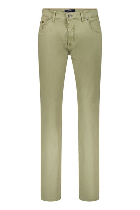 Gardeur Sandro Move Lite Cotton Tencel Blend Stretch Performance Pants Light Green