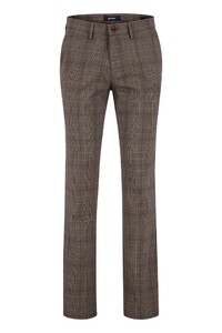 Gardeur Savage-2 Ewoolution High Comfort Easy Care Check Pants Dark Beige