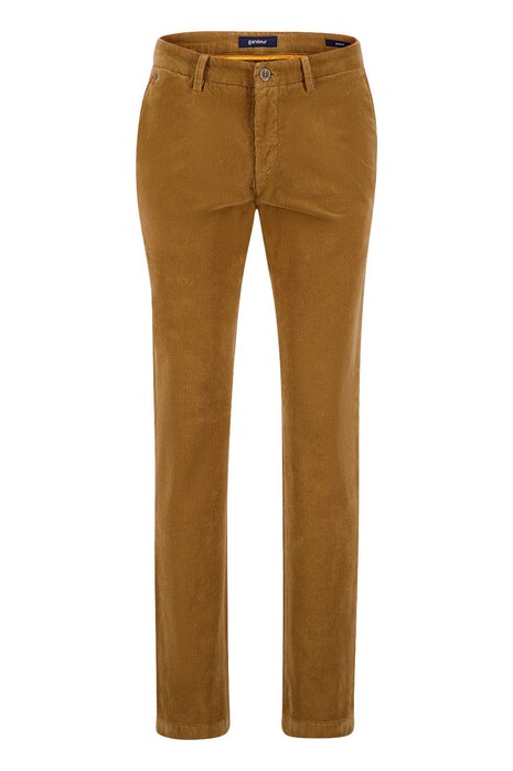 Gardeur Savage-2 High Comfort Organic Cotton Corduroy Corduroy Broek Donker Zand