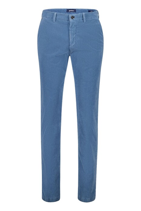 Gardeur Savage-2 High Comfort Organic Cotton Corduroy Corduroy Broek Licht Blauw
