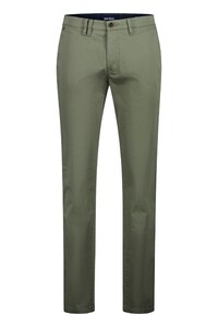 Gardeur Seven-1 Cotton Satin Broek Khaki