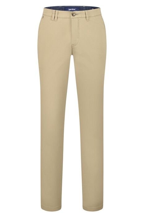 Gardeur Seven Slim-Fit Iconic Khakis Broek Licht Beige