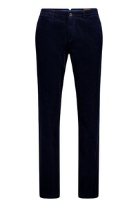 Gardeur Subway Genua Corduroy Cotton Tencel Subtle Stretch Corduroy Broek Dark Navy