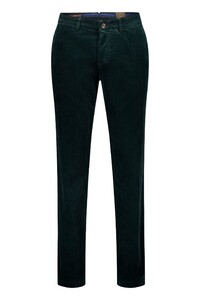Gardeur Subway Genua Corduroy Cotton Tencel Subtle Stretch Corduroy Broek Donker Groen