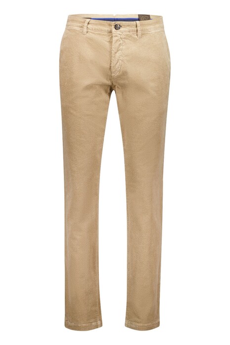 Gardeur Subway Genua Corduroy Cotton Tencel Subtle Stretch Corduroy Broek Zand