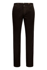 Gardeur Subway Made in Italy Luxury Velvet Broek Dark Brown
