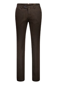 Gardeur Tassilo Rugged Texture Weave High Stretch Old Dye Process Pants Dark Brown Melange