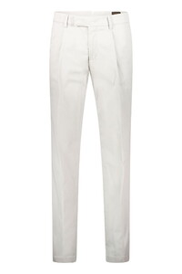 Gardeur Tolino-7 Compact Tricotine Weave Mako Cotten Tencel Blend Pants Light Grey