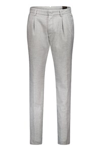 Gardeur Tolino Herringbone Flannel Wool Blend Pants Light Grey