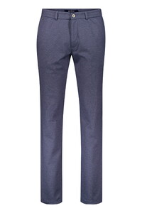 Gardeur Tonic-4 Fine Allover Texture Pattern Broek Marine
