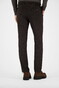 Gardeur Tonic Flanel Touch Printed Jersey Wool Look Broek Bruin