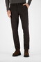 Gardeur Tonic Flanel Touch Printed Jersey Wool Look Broek Bruin