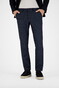 Gardeur Tonic Patterned Jersey Flanel Touch Cosy Comfort Wool Look Broek Marine