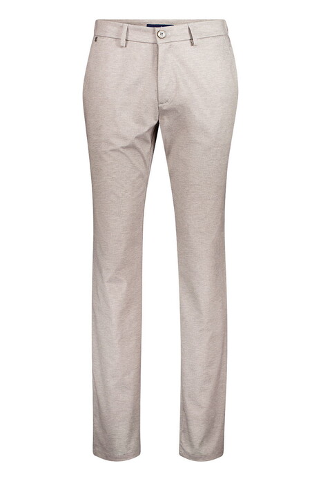 Gardeur Tonic Printed Jersey Comfort Easy Care Broek Donker Beige