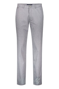 Gardeur Tonic Printed Jersey Comfort Easy Care Broek Licht Grijs
