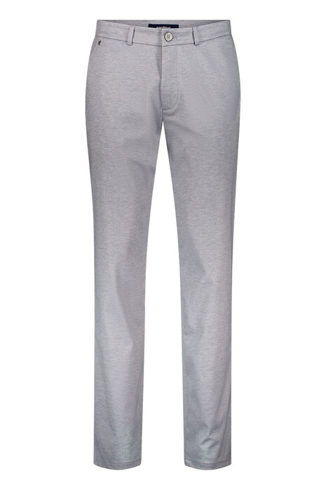 Gardeur Tonic Printed Jersey Comfort Easy Care Broek Licht Grijs