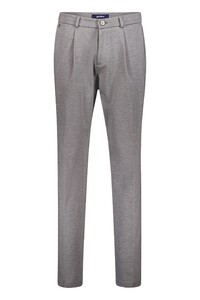 Gardeur Tonic Punto Milano Jersey Four-Way Stretch Broek Donker Grijs