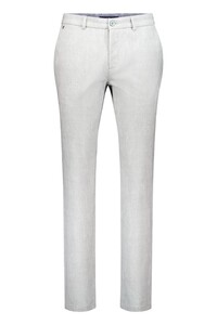 Gardeur Tonic Resort Chic Printed Summer Jersey Elevated Wearing Comfort Pants Light Grey