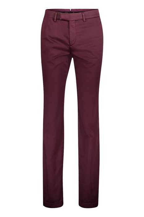 Gardeur Tybalt-4 Finest Supima Cotton Lightweight Satine Cool Silk Touch Broek Bordeaux