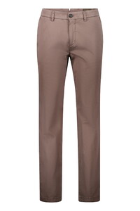Gardeur Tybalt-5 Mako Cotten Tencel Blend Compact Tricotine Weave Broek Bruin