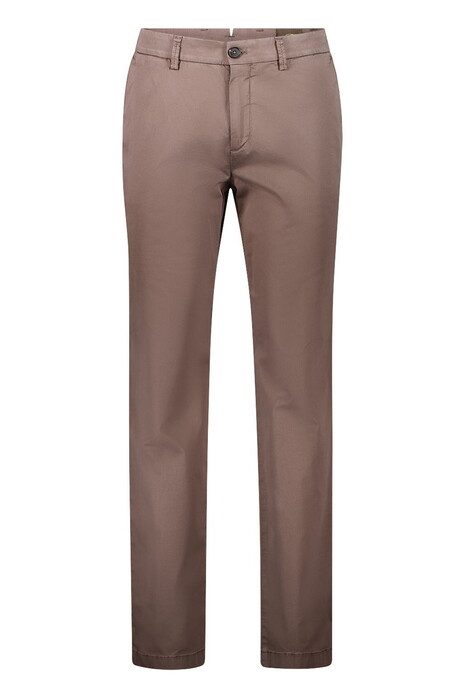 Gardeur Tybalt-5 Mako Cotten Tencel Blend Compact Tricotine Weave Broek Bruin
