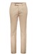Gardeur Tybalt Exclusive Light Cotton Satin Comfort Stretch Broek Donker Beige