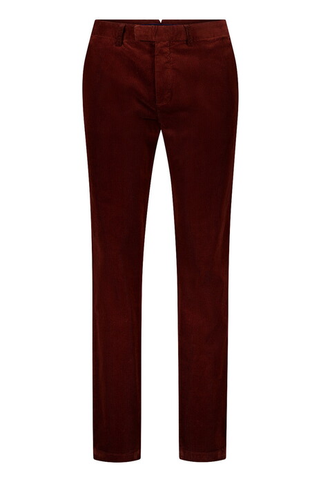 Gardeur Tybalt Genua Corduroy Soft Touch Cotton Tencel Subtle Stretch Corduroy Broek Donker Bruin