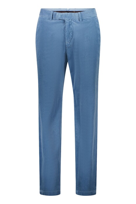 Gardeur Tybalt Genua Corduroy Soft Touch Cotton Tencel Subtle Stretch Corduroy Broek Midden Blauw