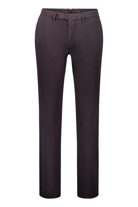 Gardeur Tybalt Smooth Satine Weave Soft Touch Finest Cotton Broek Donker Bruin