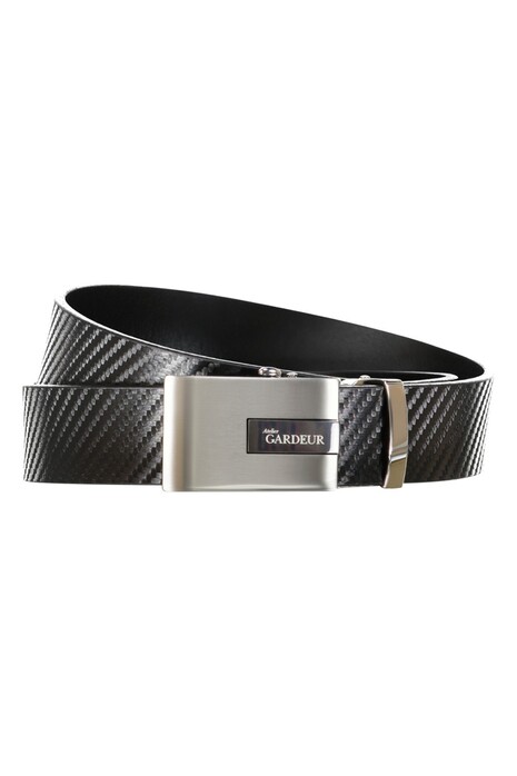 Gardeur Woven Pattern Riem Zwart