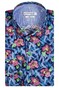 Giordano Abstract Flower Pattern Maggiore Semi Cutaway Shirt Navy-Green-Pink