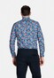 Giordano Abstract Flower Pattern Maggiore Semi Cutaway Shirt Navy-Green-Pink