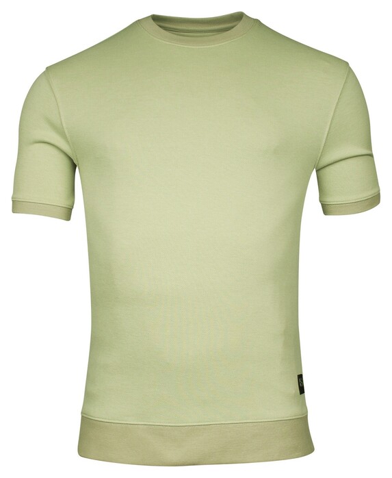 Giordano Amalfi Sweat Doubleface Knit Short Sleeve Pullover Apple Green