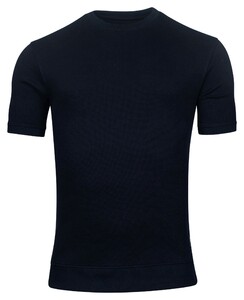 Giordano Amalfi Sweat Doubleface Knit Short Sleeve Trui Navy