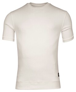 Giordano Amalfi Sweat Doubleface Knit Short Sleeve Trui Snow White