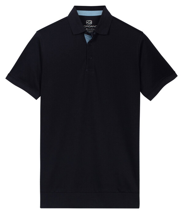 Giordano Bolzano Short Sleeve Supima Liquid Cotton Poloshirt Navy