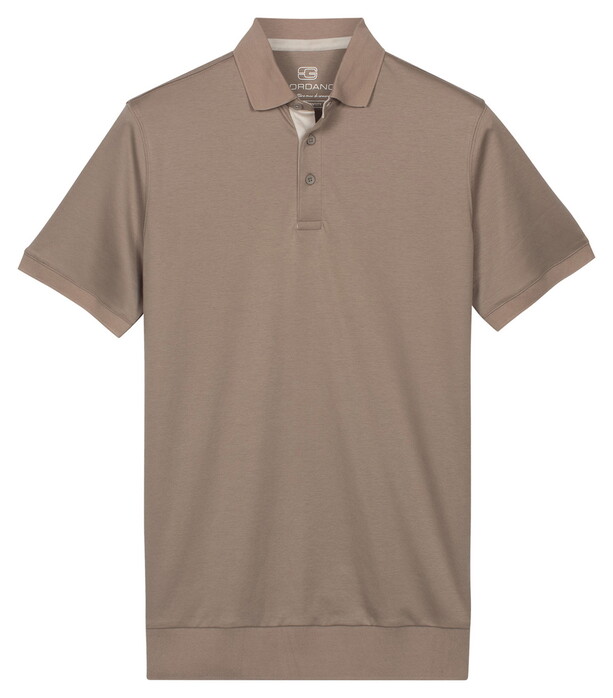 Giordano Bolzano Short Sleeve Supima Liquid Cotton Poloshirt Oyster Grey