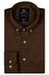 Giordano Brando Button Down Uni Color Soft Handfeel Overhemd Donker Camel