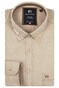 Giordano Brando Faux-Uni Flanel Twill Wooltouch Mélange Overhemd Donker Bruin