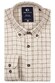 Giordano Brando Flanel Check Wooltouch Mélange Overhemd Donker Bruin