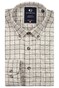 Giordano Brando Flanel Check Wooltouch Mélange Overhemd Soft Grey