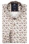 Giordano Brando Soft Brushed Twill Leaf Pattern Overhemd Rood
