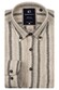 Giordano Brando Soft Mélange Flanel Stripe Herringbone Overhemd Donker Bruin